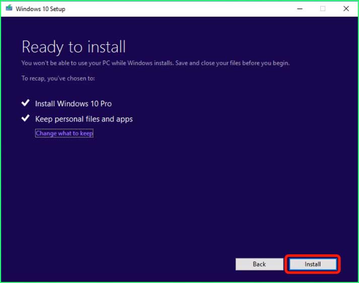 Windows 10/11 Installation - Ready to Install